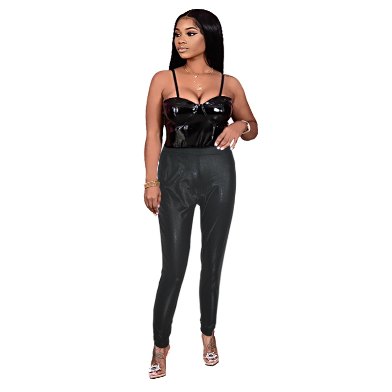 Autumn and Winter   Women  Clothing New Coating Casual Sequin Skinny Pants Women Leggings in Leggings