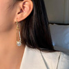 Retro elegant pin, earrings, flowered