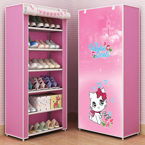 Simple shoe cabinet multi-layer combination shoe rack dustproof storage shoe rack multi-layer shoe rack dormitory entrance storage organization cabinet