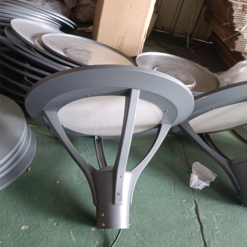 室外led庭院灯圆头帽子外壳别墅家用现代欧式铝材景观照明灯具60W|ms