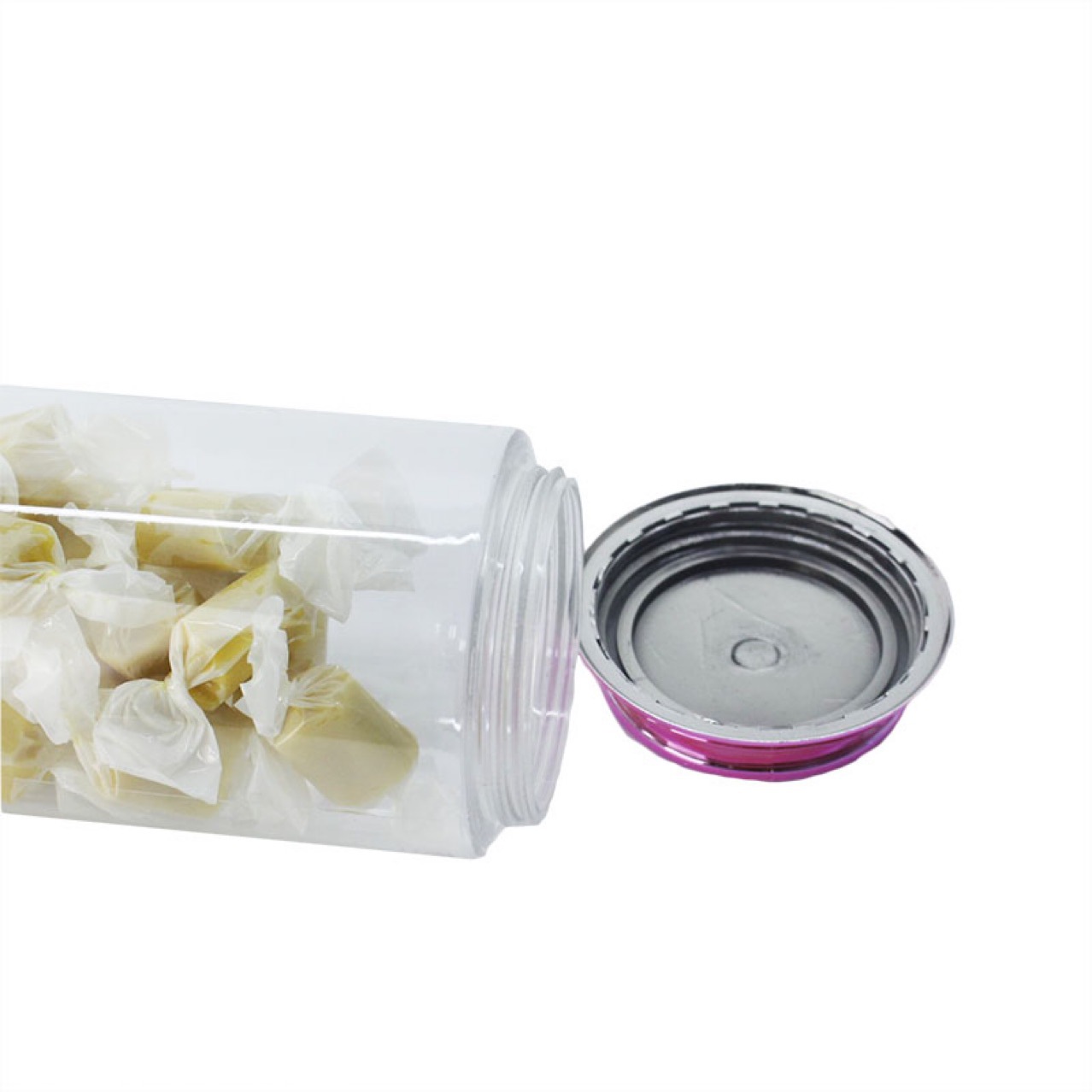 transparent Coke Jar packing candy Hat Salt Plastic transparent Coke