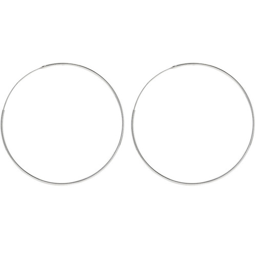 S925 Sterling Silver Large Circle Earrings for Women: Elegant, European & American Style, Bold Design, Korean Fashion, Minimalist Appeal, Perfectly Versatile—A Trendy Choice for Every Occasion