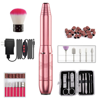 电动磨甲器 便携式 迷你电动指甲打磨机笔式 磨甲机 美甲工具套装