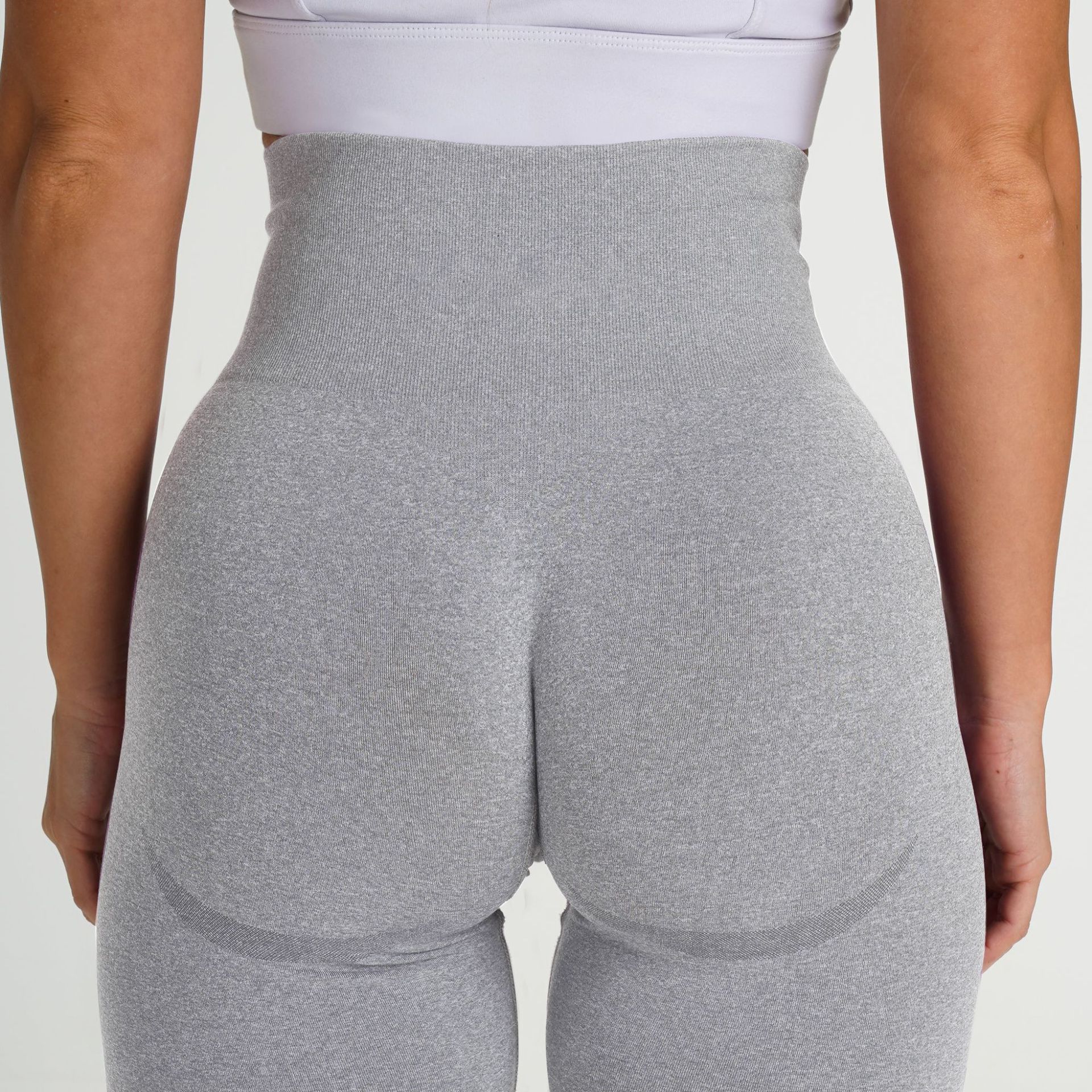 Pantalones de yoga de punto sin costura que absorben la humedad NSLX8987