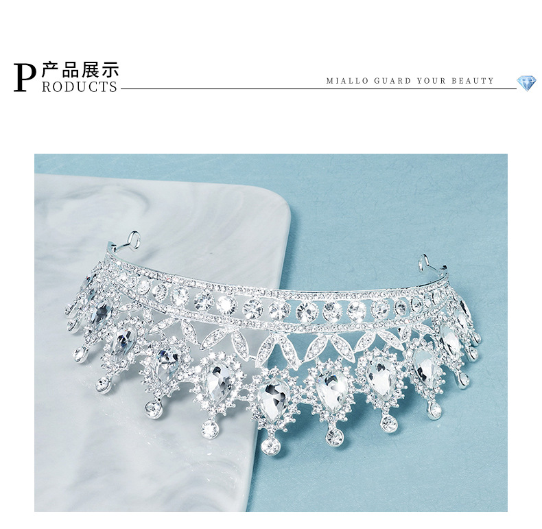 Femmes Mode Couronne Strass Diamant display picture 4