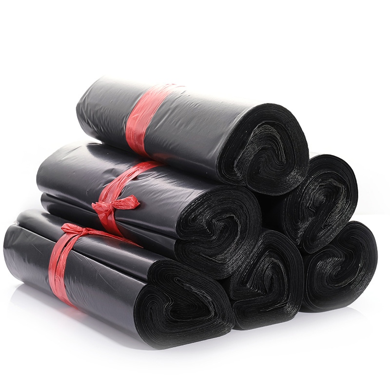 Bolsa de mensajería negra, bolsa de embalaje logística impermeable, bolsa de embalaje grande, bolsa de mensajería gruesa, gran cantidad