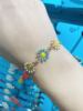 Adjustable chain, bracelet, flowered