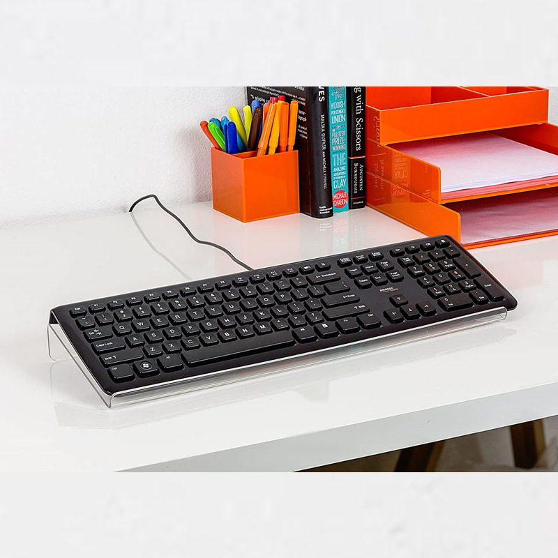 家庭学校透明键盘支架 方便人体工学打字 办公桌倾斜电脑键盘支架