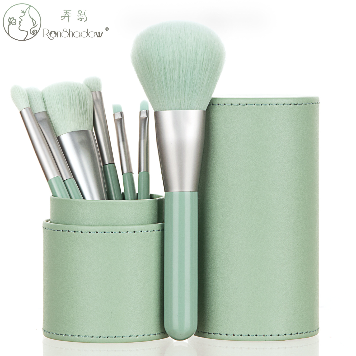 Sombra nuevo 7 cepillos de maquillaje portátil con mini cepillo conjunto cepillo suelto cepillo de ojos herramientas de maquillaje