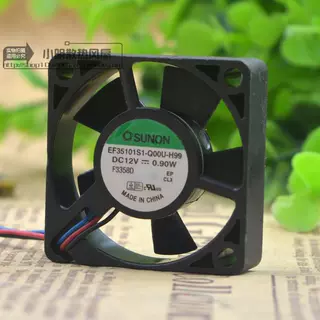 SUNON EF35101S1-Q00U-H99 12V 0.90W 3510 3.5CM 3线 散热风扇