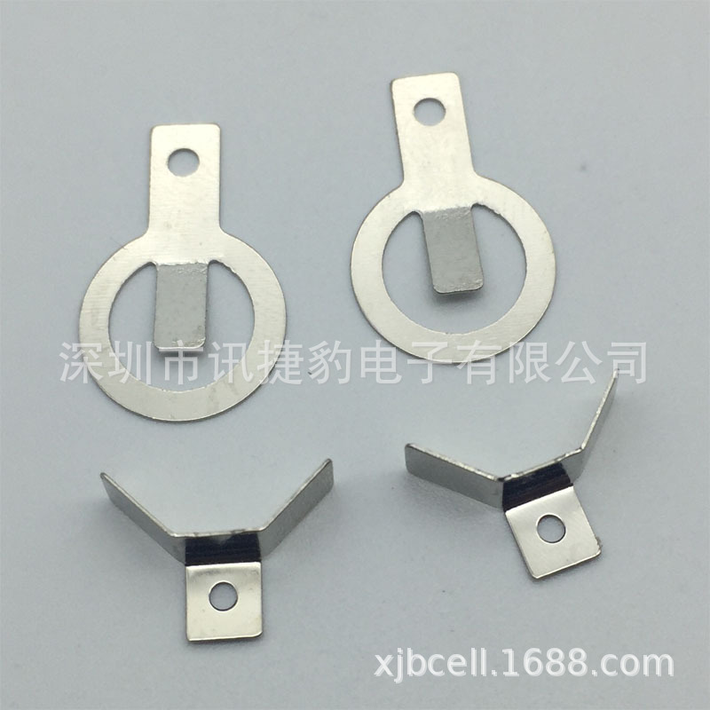 WJ-CR2032常规八字圆片正负极弹片1