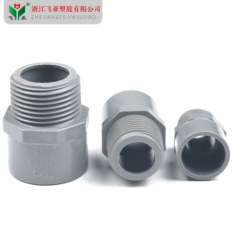 ПВХ наружная резьба прямая UPVC наружная резьба прямая внешняя резьба прямая пластиковая трубопроводная арматура для водоснабжения 90 110