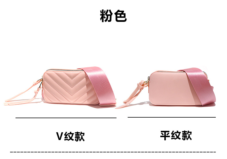 2025 New trendy autumn jelly bag, camera bag, fashionable wide shoulder strap, single-shoulder crossbody bag, Marc bag, macaron color Item Picture
