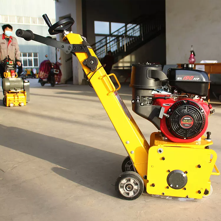 手推式混凝土地面铣刨机   汽油电动路面翻新机   旧地面翻新拉毛