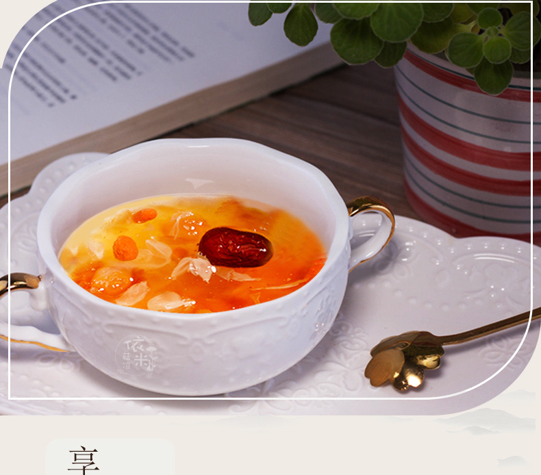 Peach Gum Snow Swallow and Soap Nut Rice Combo 370g Traditional Chinese Herbal Soup Pack quality and texture