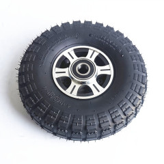 10 inch 4.10/3.50-4 construction vehicle 260 * 85 robot equipment modification with non inflatable solid tire wheels
