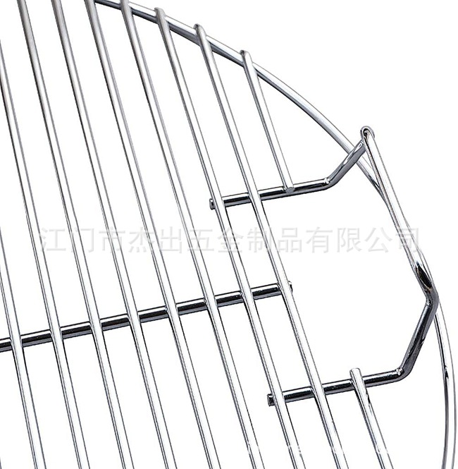 跨境定制亚马逊户外野餐炭炉美式烤炉圆形烧烤网架蛋糕面包冷却架