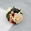 Hairgrip contains rose, cloth, crab pin, hair stick, hair accessory, Korean style, flowered, South Korea, new collection, wholesale