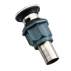 202免打膠下水器 洗手臉盆面盆翻板不鏽鋼下水器 廠家批發