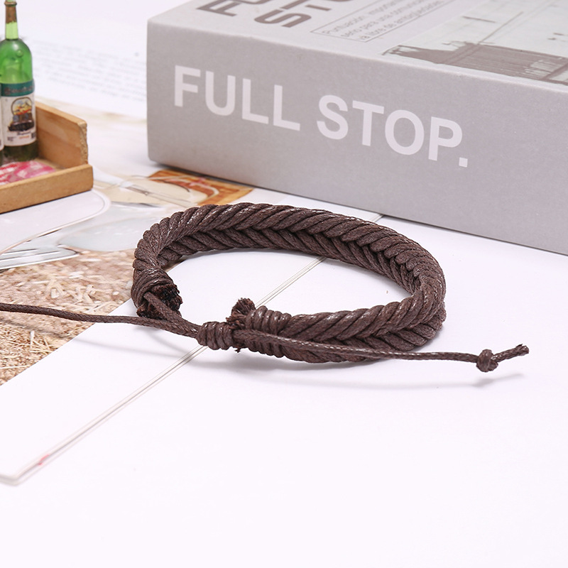 hand-woven wax thread retro bracelet