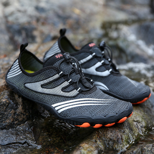 New Outdoor Five-Finger Shoes for River Wading, Sand, Diving, Quick-Drying Swimming, Anti-Slip Water Shoes for Hiking and Sports, Men