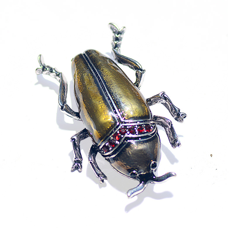 Enamel, Plating Design Retro Style Retro Pin Insect Alloy Enamel Plating Unisex Brooches