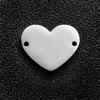 Pendant stainless steel heart-shaped, accessory, mirror effect, wholesale