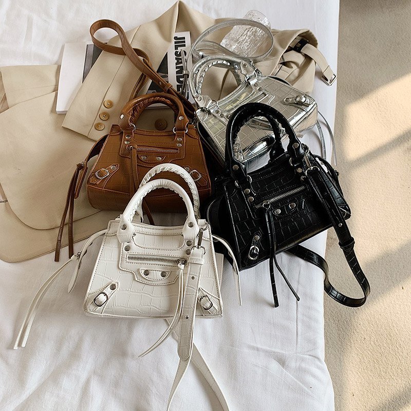 2020新款潮流欧美机车包秋冬手提包时尚石头纹单肩斜跨流苏女士包|ru