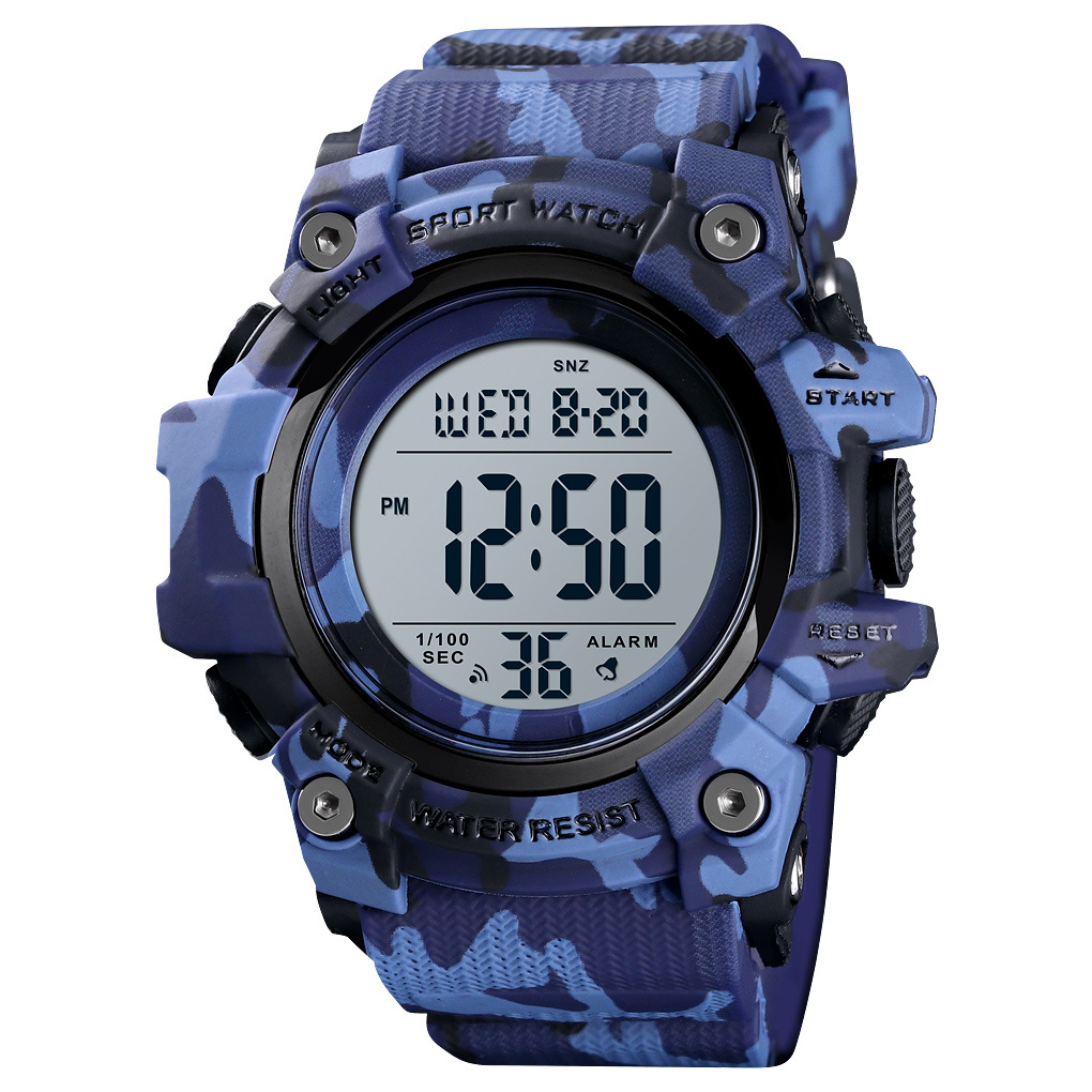 Skmei 1552 estudiante deportes al aire libre pantalla digital reloj electrónico moda retroiluminación pareja nuevo reloj electrónico impermeable