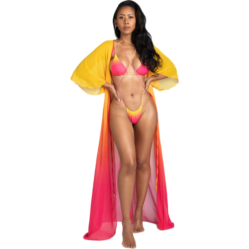 sexy tether colorful three-point bikini  NSHL31371