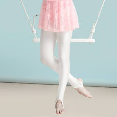 Children's dance socks, girls' leggings, pantyhose, bodybuilding pants, glossy pants, children's practice foot-stepping pants, white summer