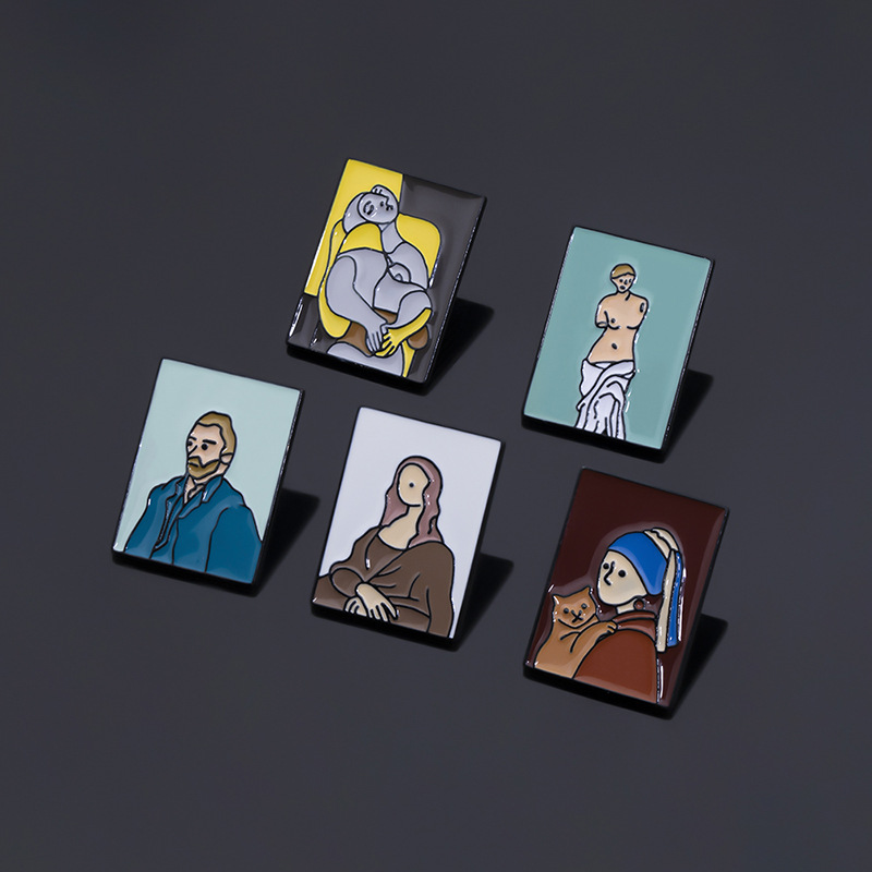 9g Weight No Inlaid Inlay Material Fashion Pin Geometric Alloy Stoving Varnish No Inlaid Unisex Brooches