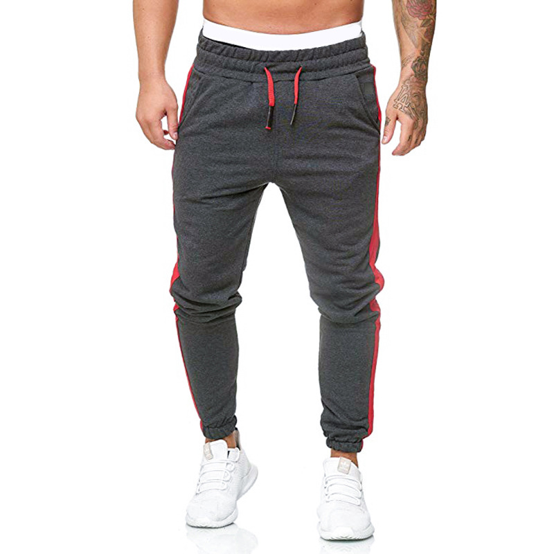 New Men's Sports Casual Trousers Fashion Solid Color Pants Sports Trousers Bottoms Drawstring_voghion.com