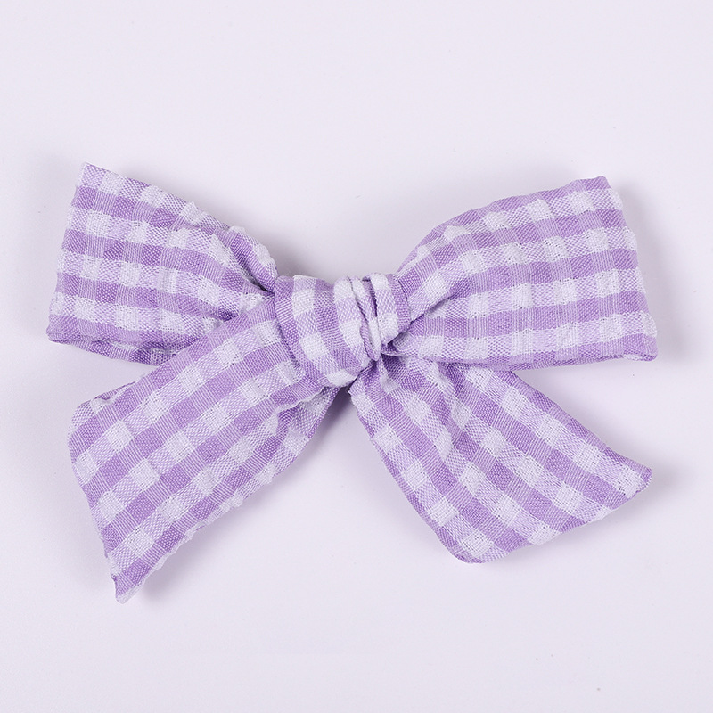 Creative Bb Clip Headgear Plaid Bow Baby Children's Hairpin display picture 2