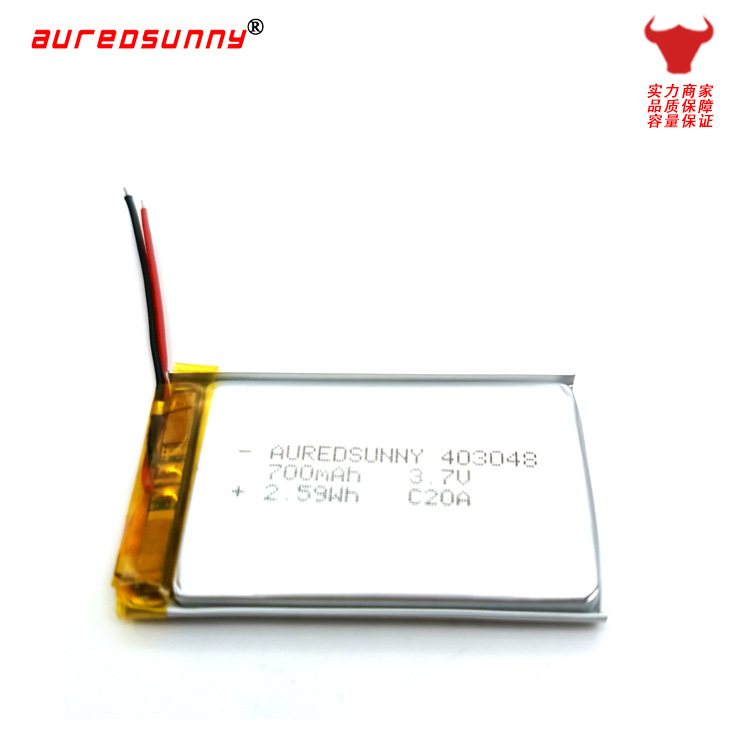 聚合物电池3.7v 403048导航仪智能手表玩具700mAh厂家直销锂电池