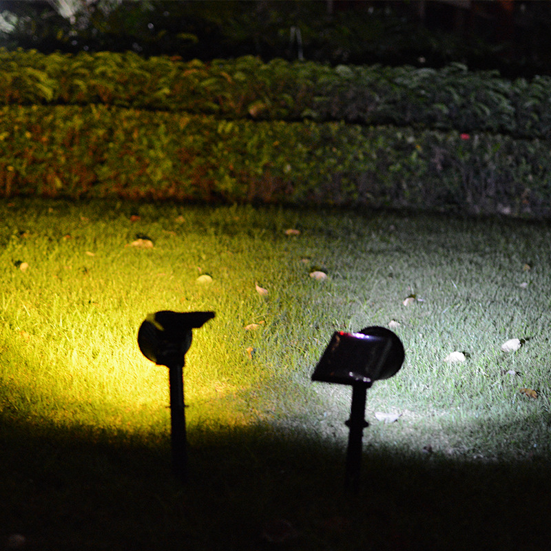 新款太阳能户外庭院灯 LED景观射灯 插地草坪灯 圆形插地灯