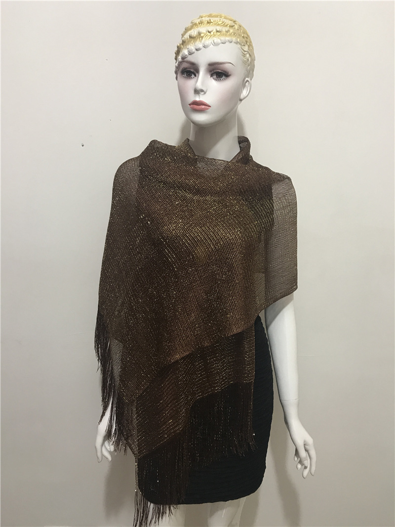 Women's Fashion Solid Color Polyester Tassel Shawls display picture 134