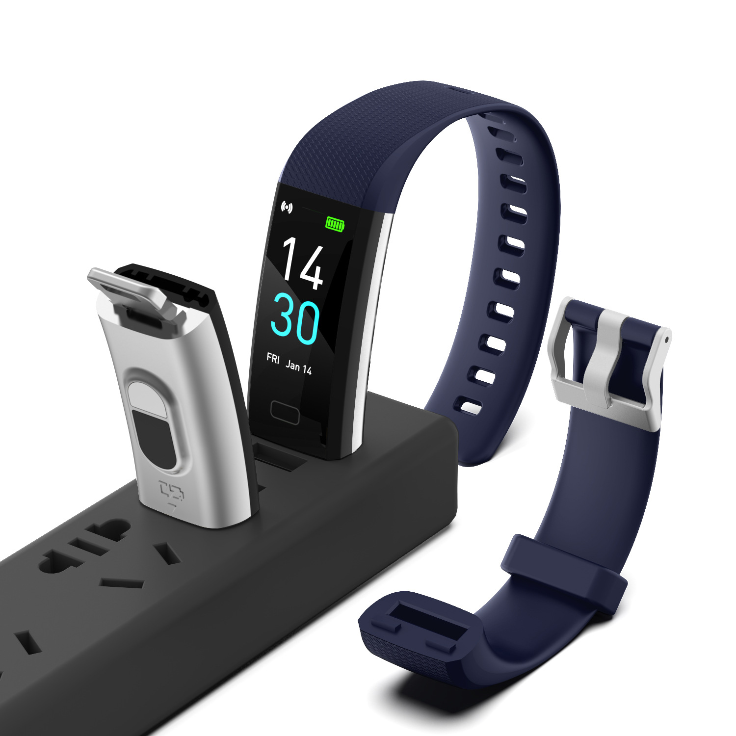 跨境Runmifit新款S5二代智能手环厂家计步器监测防水儿童运动手环