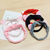 Cute headband for face washing, hairgrip, elastic hair accessory, internet celebrity, simple and elegant design