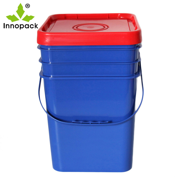 供应15kg20kg25kg方形塑料桶化工桶批发10L方形带盖塑料桶可定制