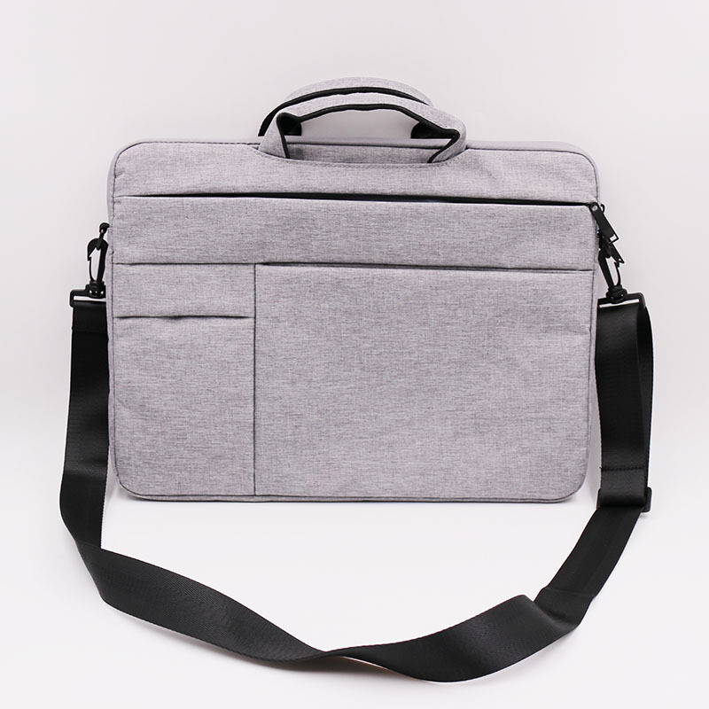 Laptop Bag, Document Bag, Office Handbag, Men's and Women's Business Shoulder Bag, Briefcase, Computer Bag, Horizontal Style