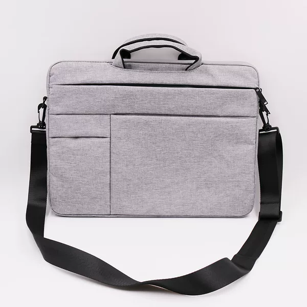Laptop Bag, Document Bag, Office Handbag, Men's and Women's Business Shoulder Bag, Briefcase, Computer Bag, Horizontal Style