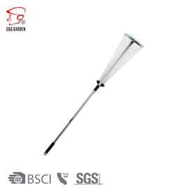 15齿伸缩高碳钢园艺手工工具铁柄耙子