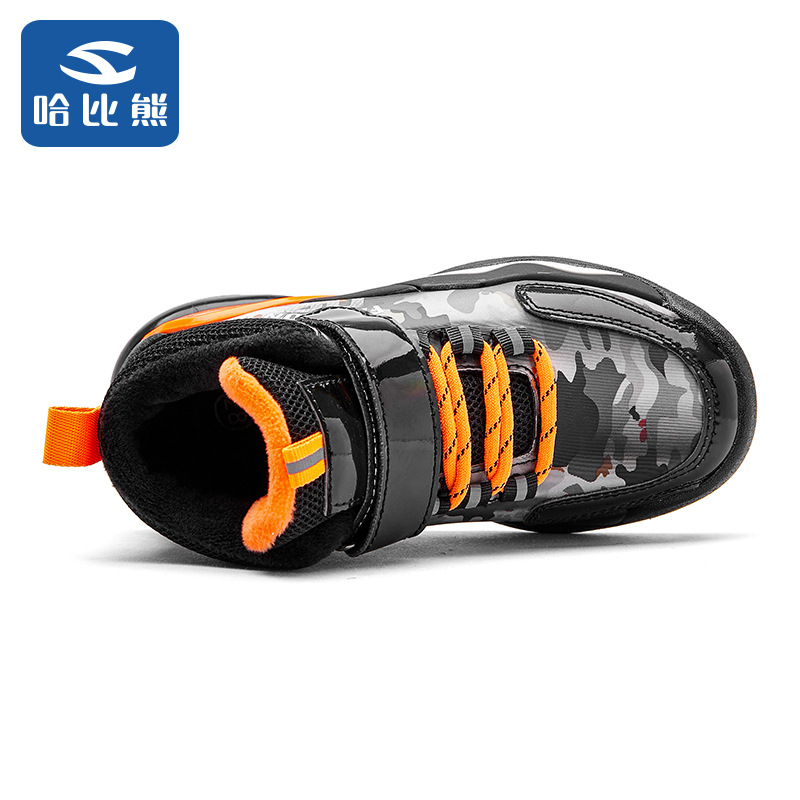哈比熊童鞋二棉鞋2020年秋冬新款中大童男童鞋子革面时尚运动鞋子
