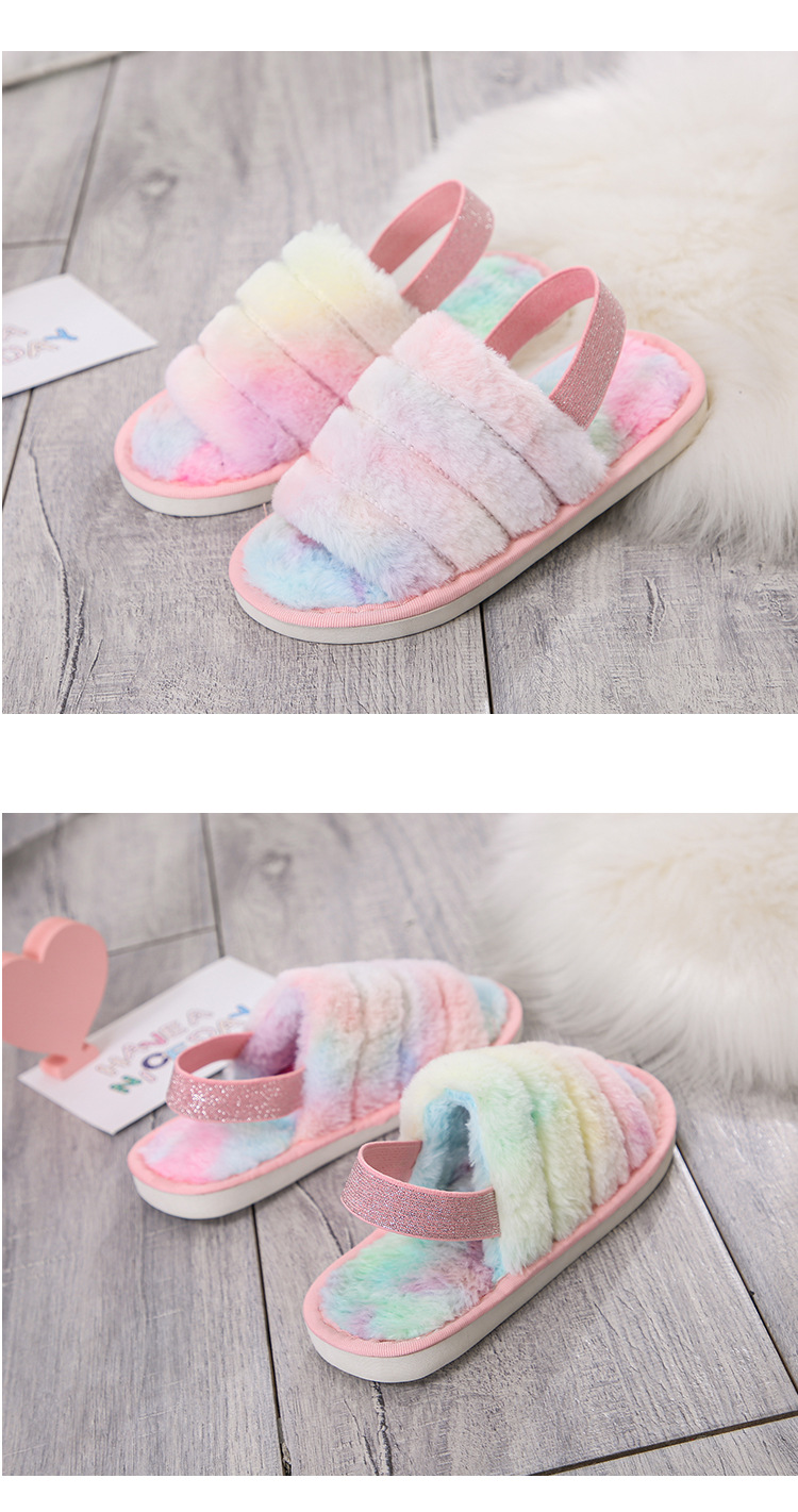 New children s non-slip breathable warmth slippers NSPE11155