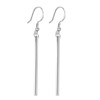 Long girl temperament French buckle metal rod geometric long pendant earrings manufacturer direct sales