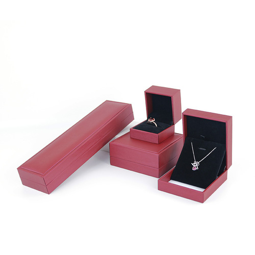 Rounded Edge Ring Box, PU Polished Finish Jewelry Box, Bracelet Box, Accessory Box, Jewelry Packaging Box, Diamond Packaging Box