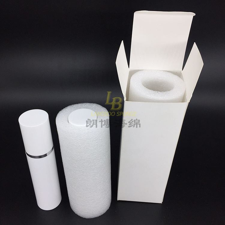 OEM定制喷涂滚珠玻璃瓶泡沫保护套精油瓶保护套管瓶口泡沫套