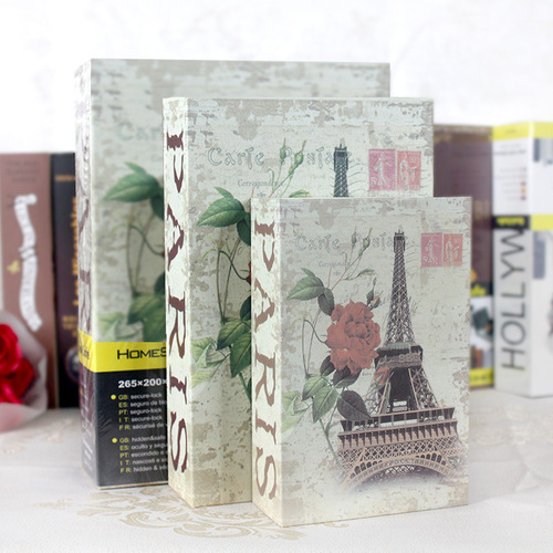 Creative Book Insurance Box Colorful Print European Famous Landmark Insurance Book Insurance Box Money Box Large One Piece Dropshipping