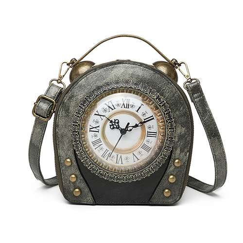 Large wholesale women's bags, European and American new retro handbags, walkable clocks, antique bags, single-shoulder and crossbody.